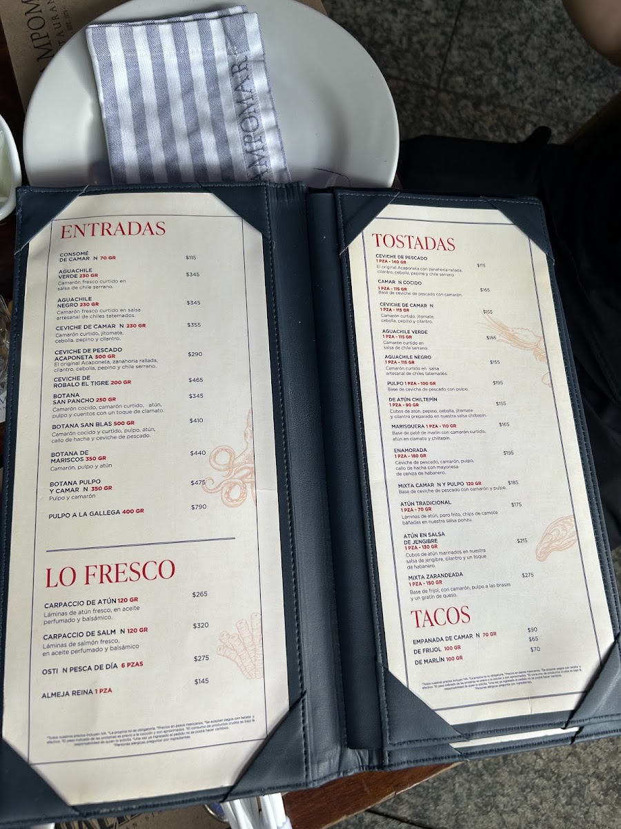 Menu - Campomar Masaryk