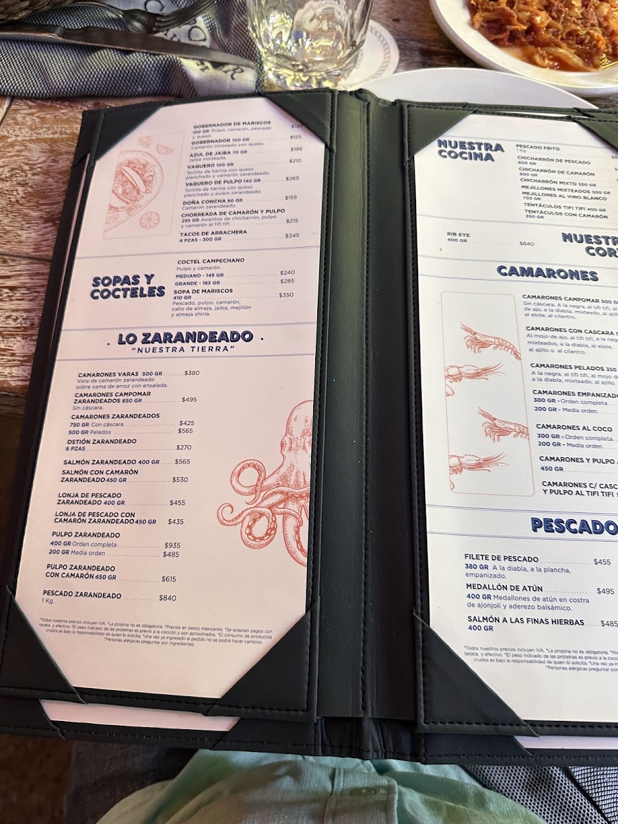 Menu - Campomar MasarykPhoto 2