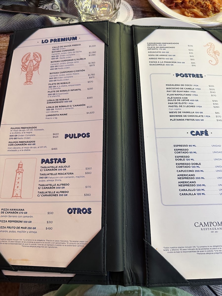 Menu - Campomar MasarykPhoto 4