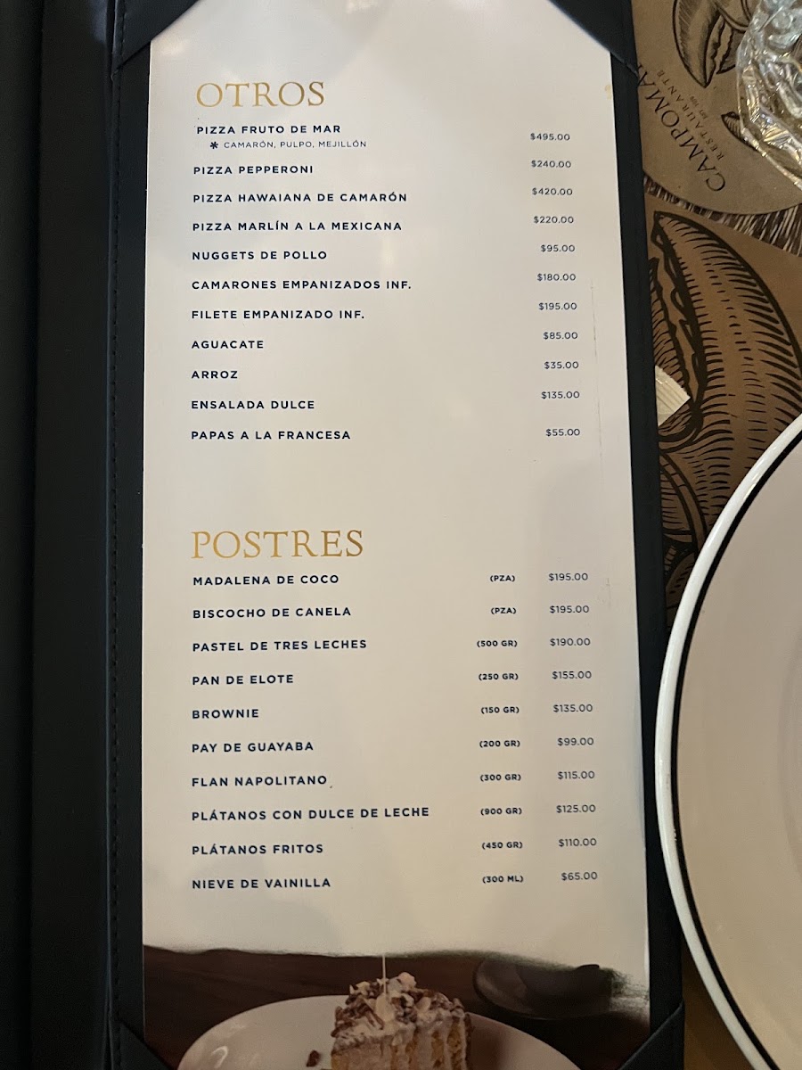 Menu - Campomar MasarykPhoto 6