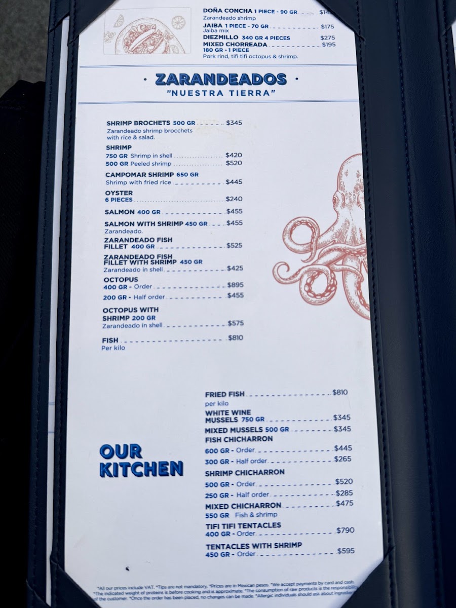 Menu - Campomar Puerto VallartaPhoto 2