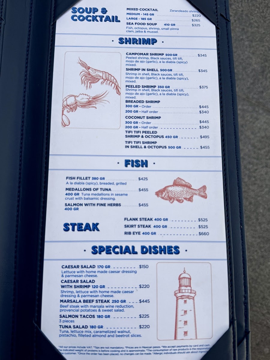 Menu - Campomar Puerto VallartaPhoto 5