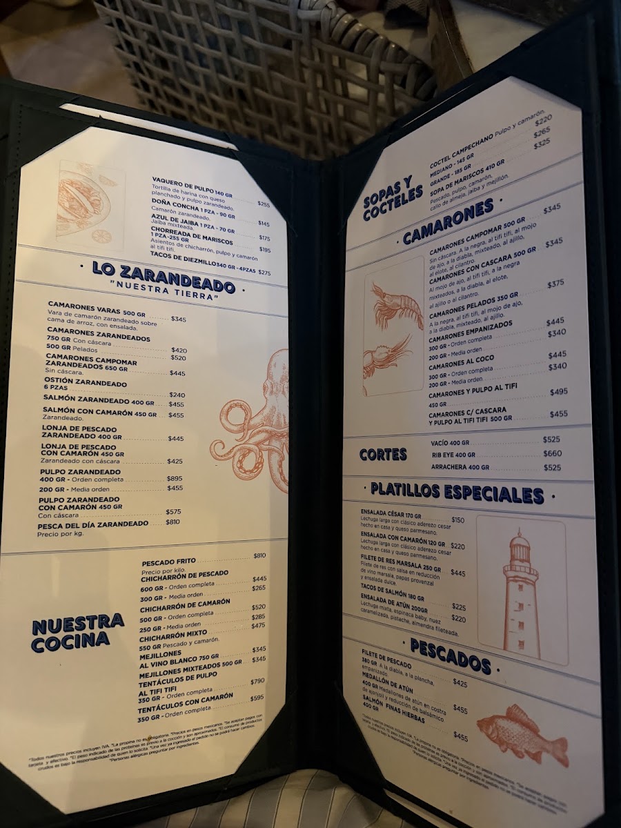 Menu - Campomar Puerto VallartaPhoto 7