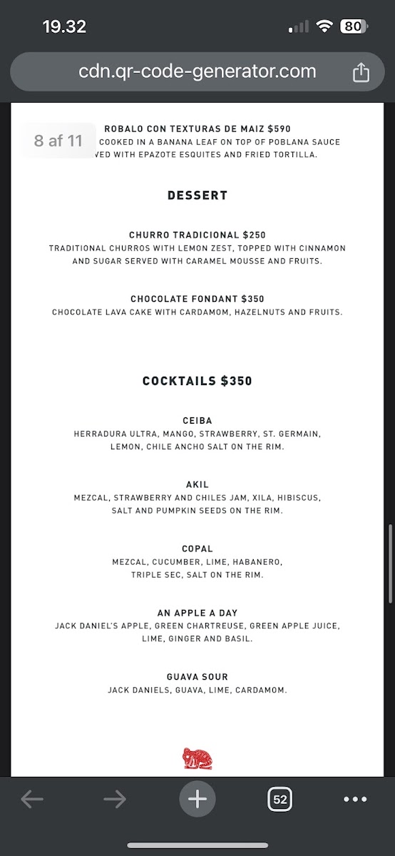 Menu - Casa JaguarPhoto 2