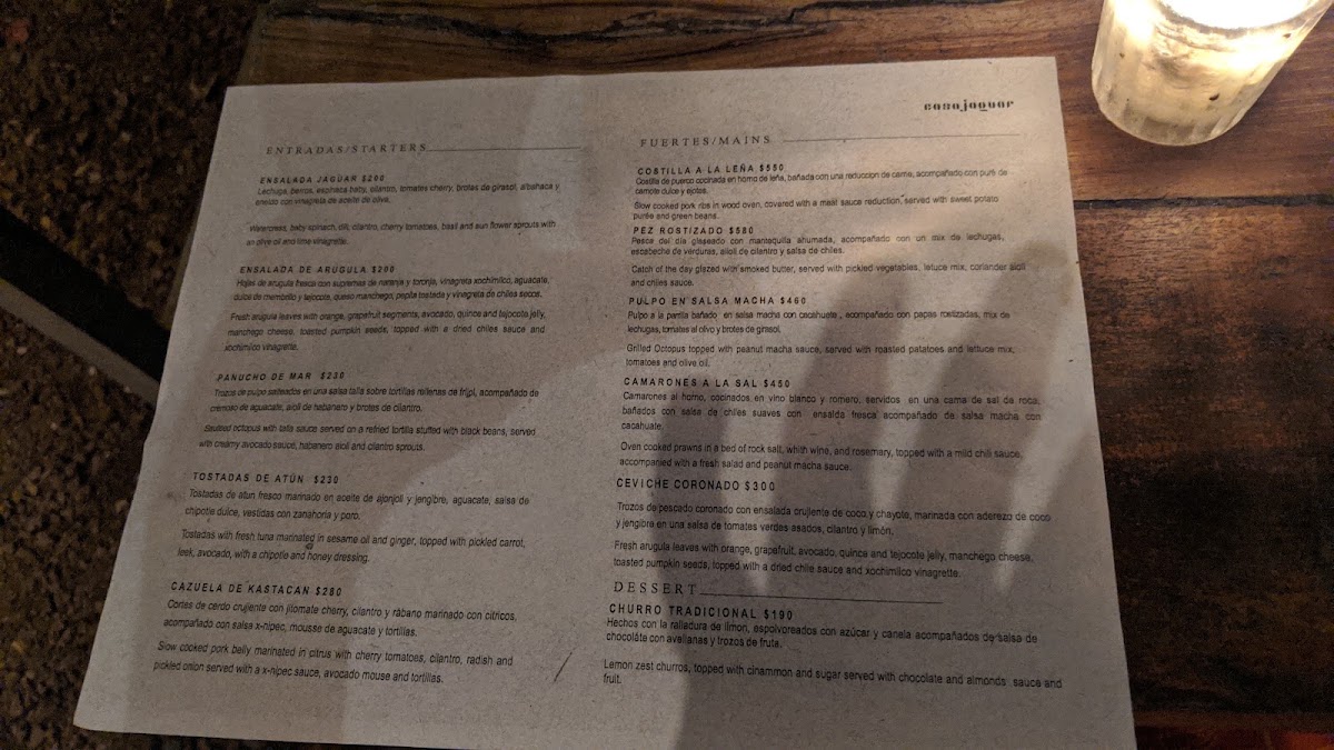 Menu - Casa JaguarPhoto 5