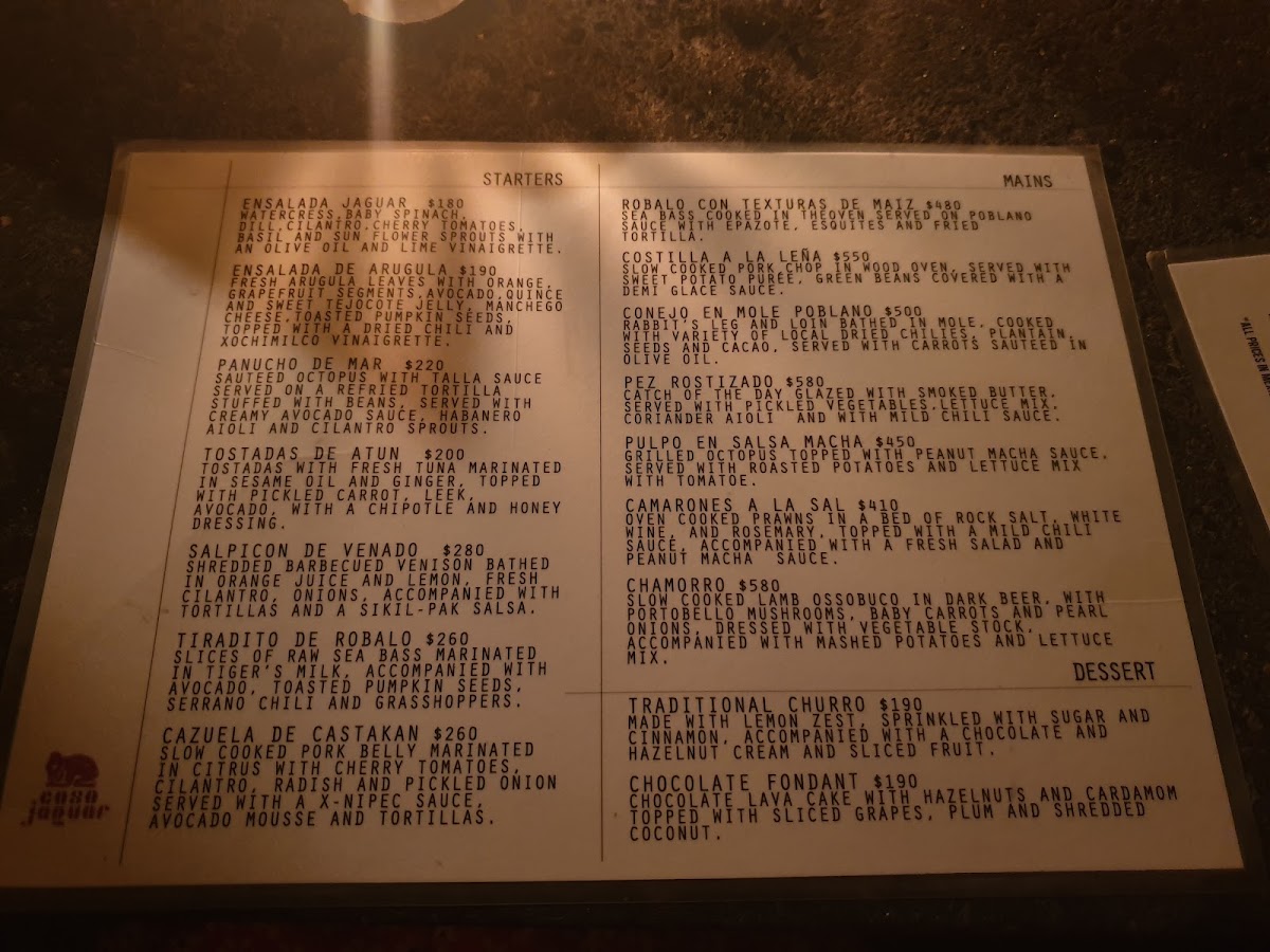 Menu - Casa JaguarPhoto 7