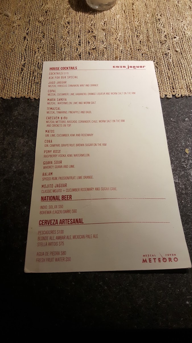 Menu - Casa JaguarPhoto 9