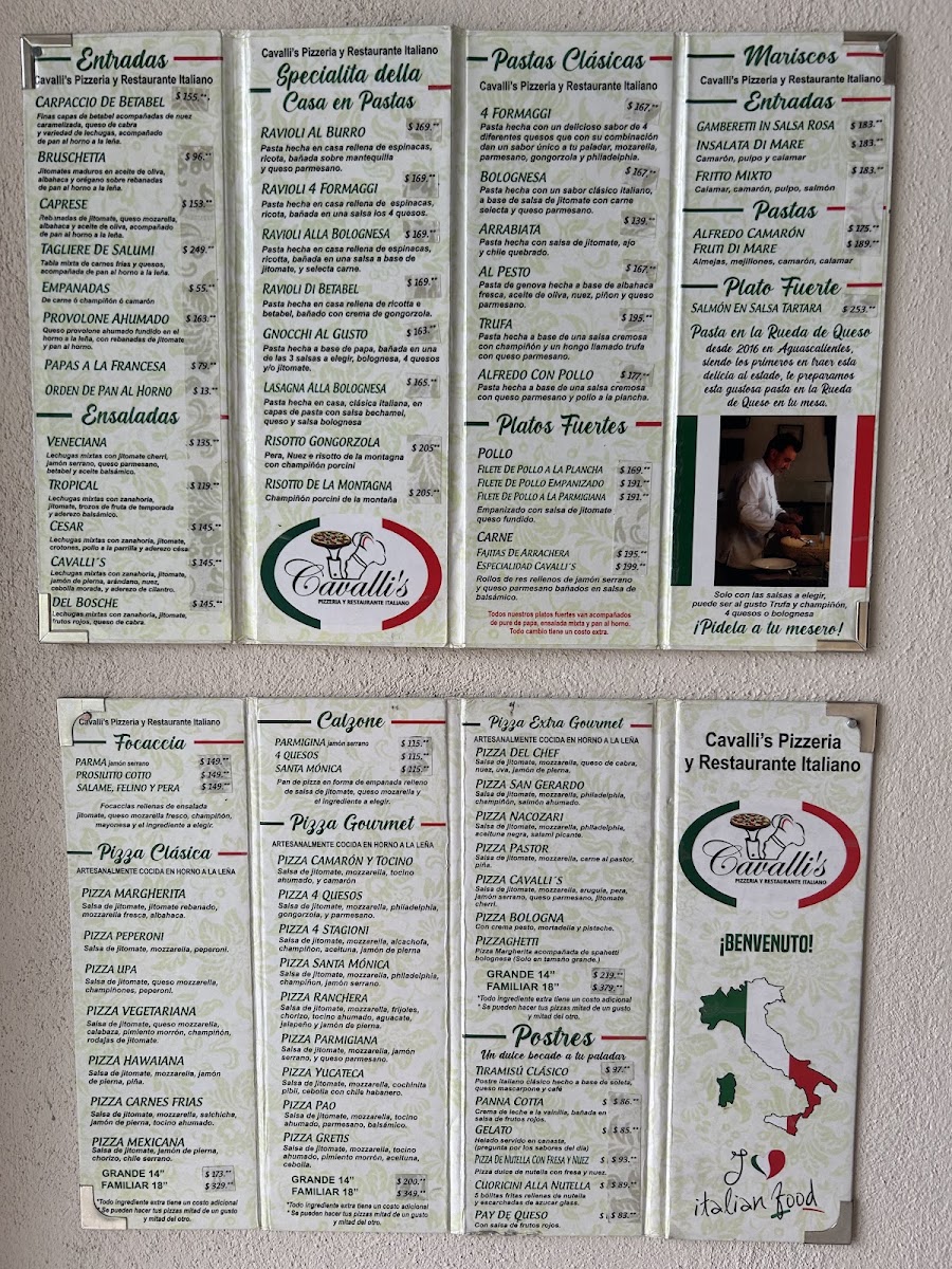 Menu - Cavalli's Pizza