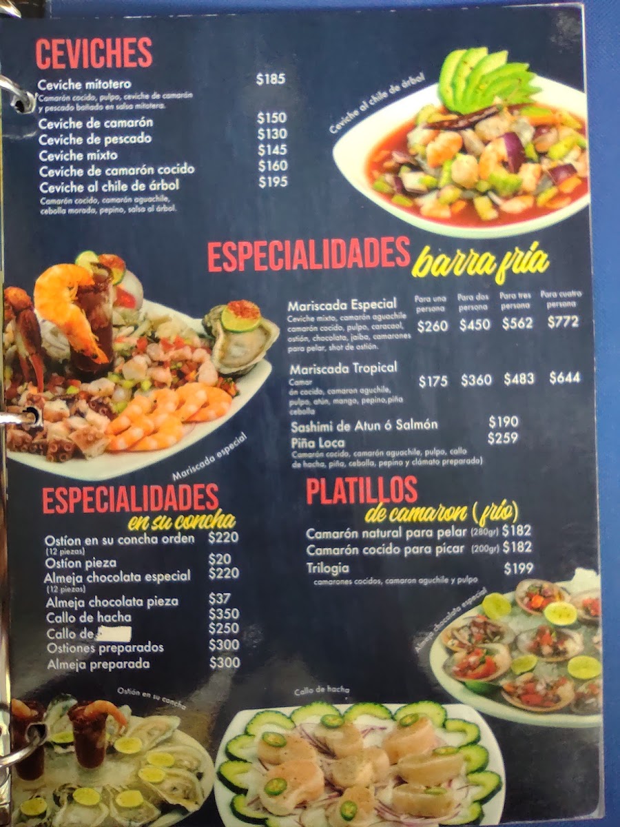 Menu - El Camarón Guasaveño, QuerétaroPhoto 3
