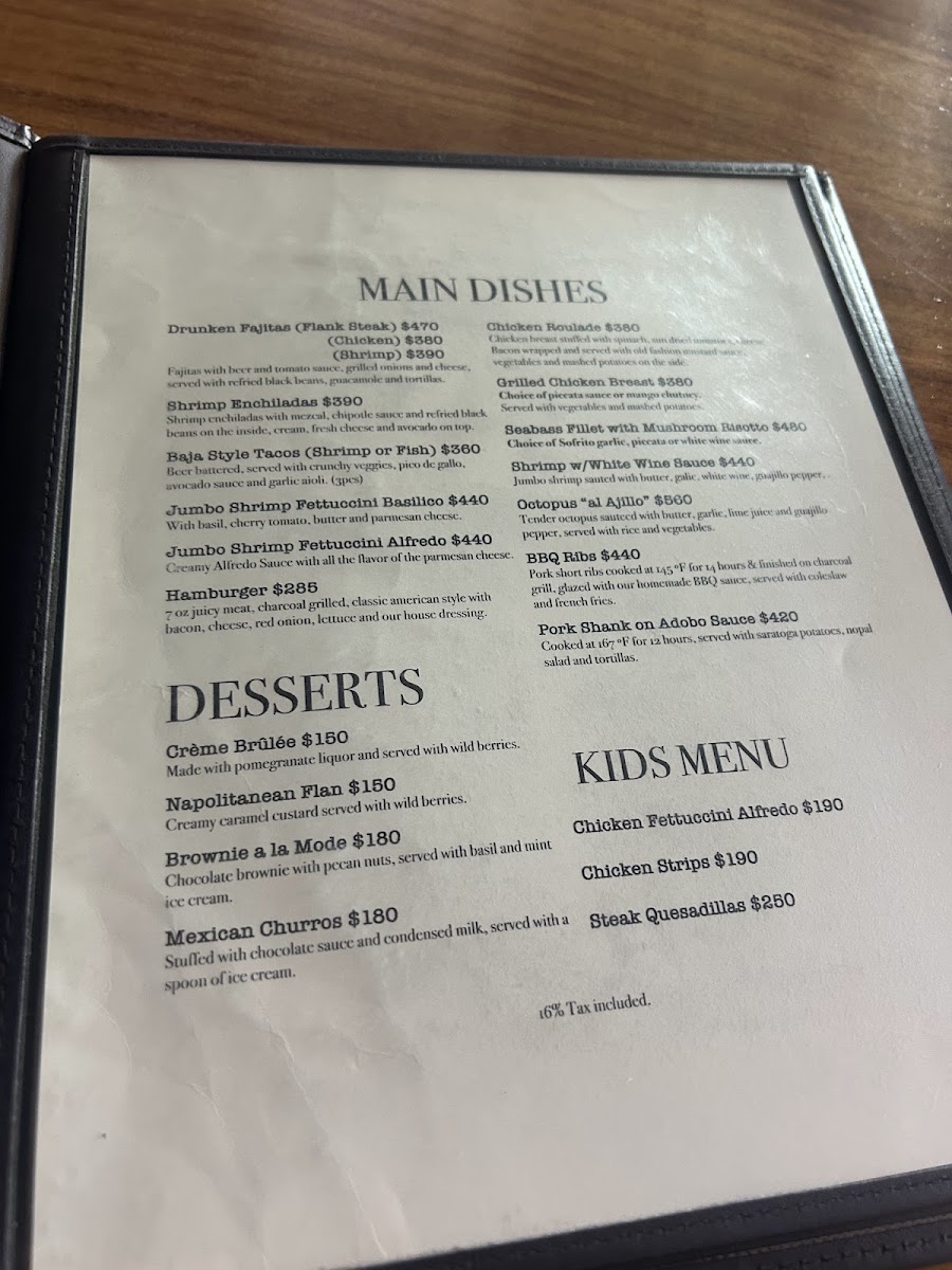 Menu - El PeregrinoPhoto 2