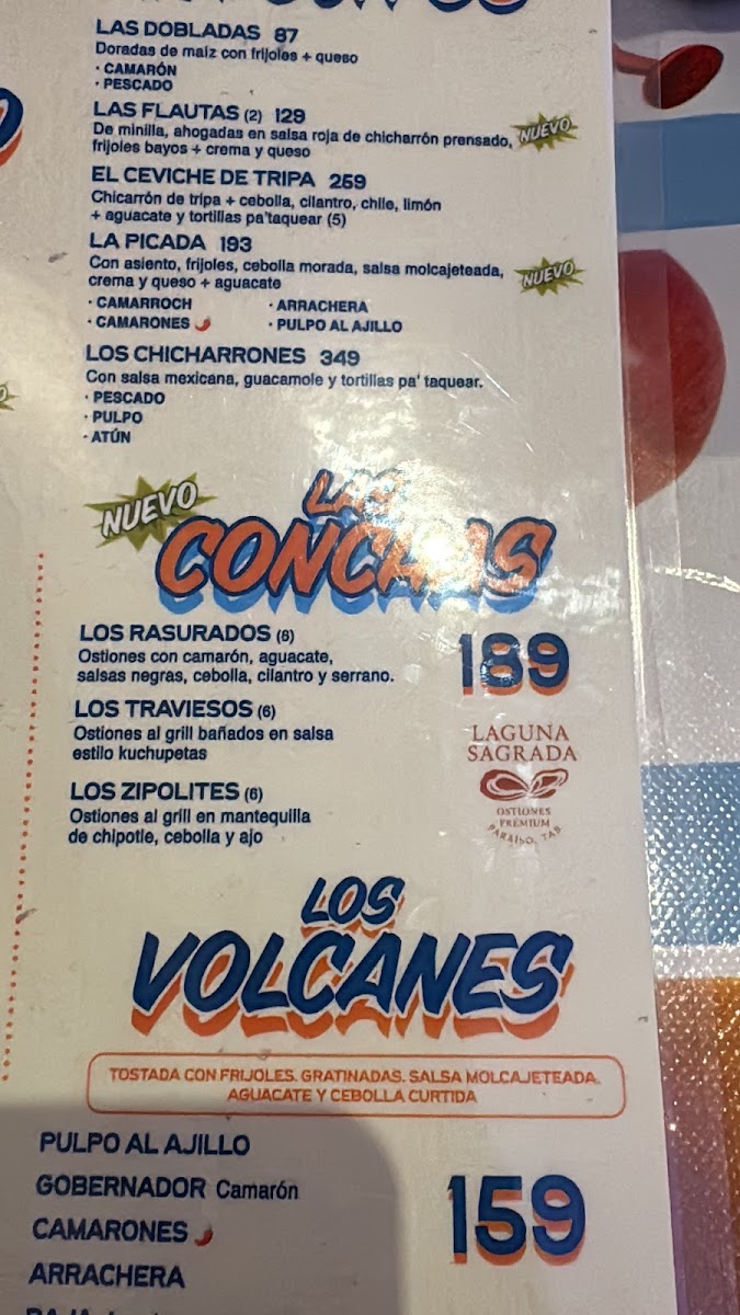 El Reyna Mariscos VillahermosaMenu 2