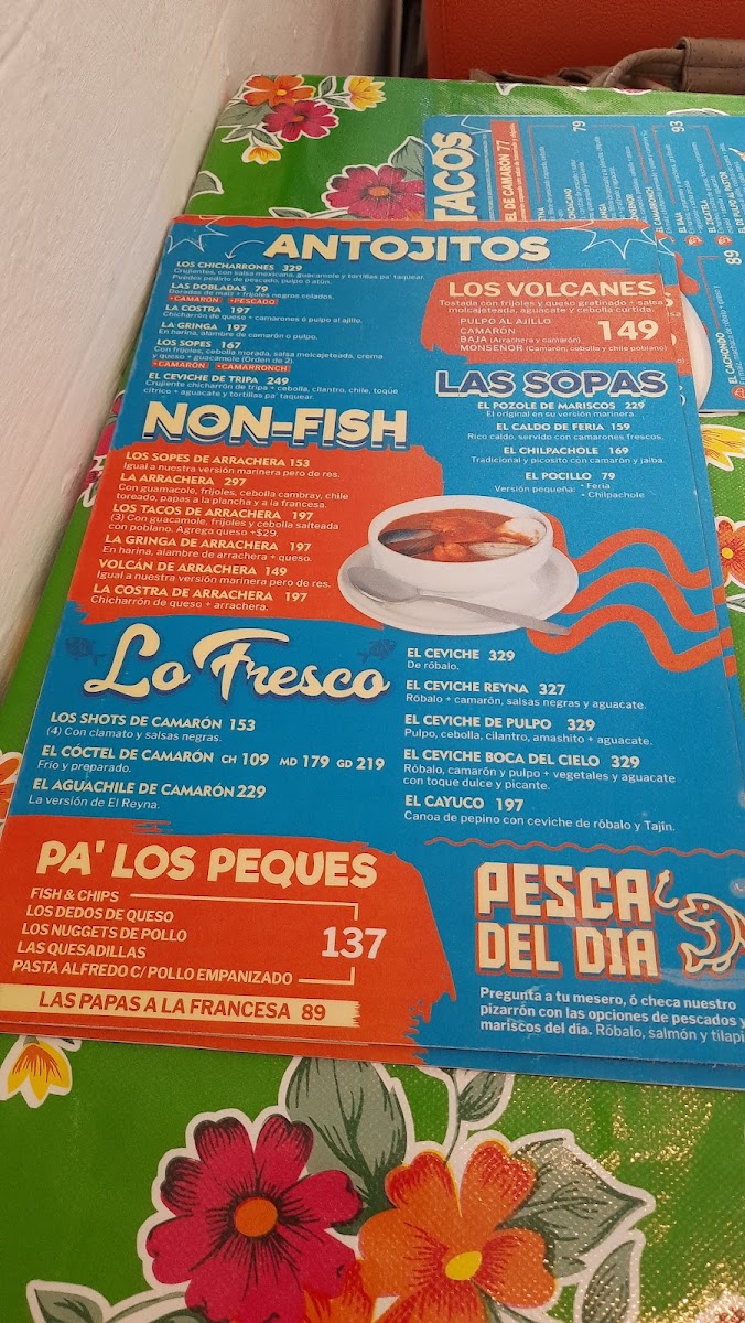 El Reyna Mariscos VillahermosaMenu 3