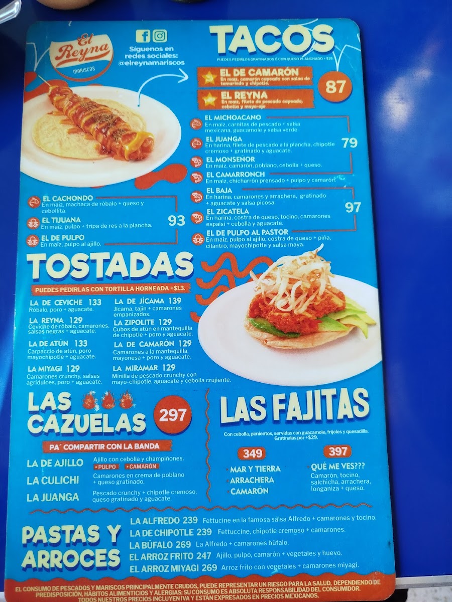 El Reyna Mariscos VillahermosaMenu 7