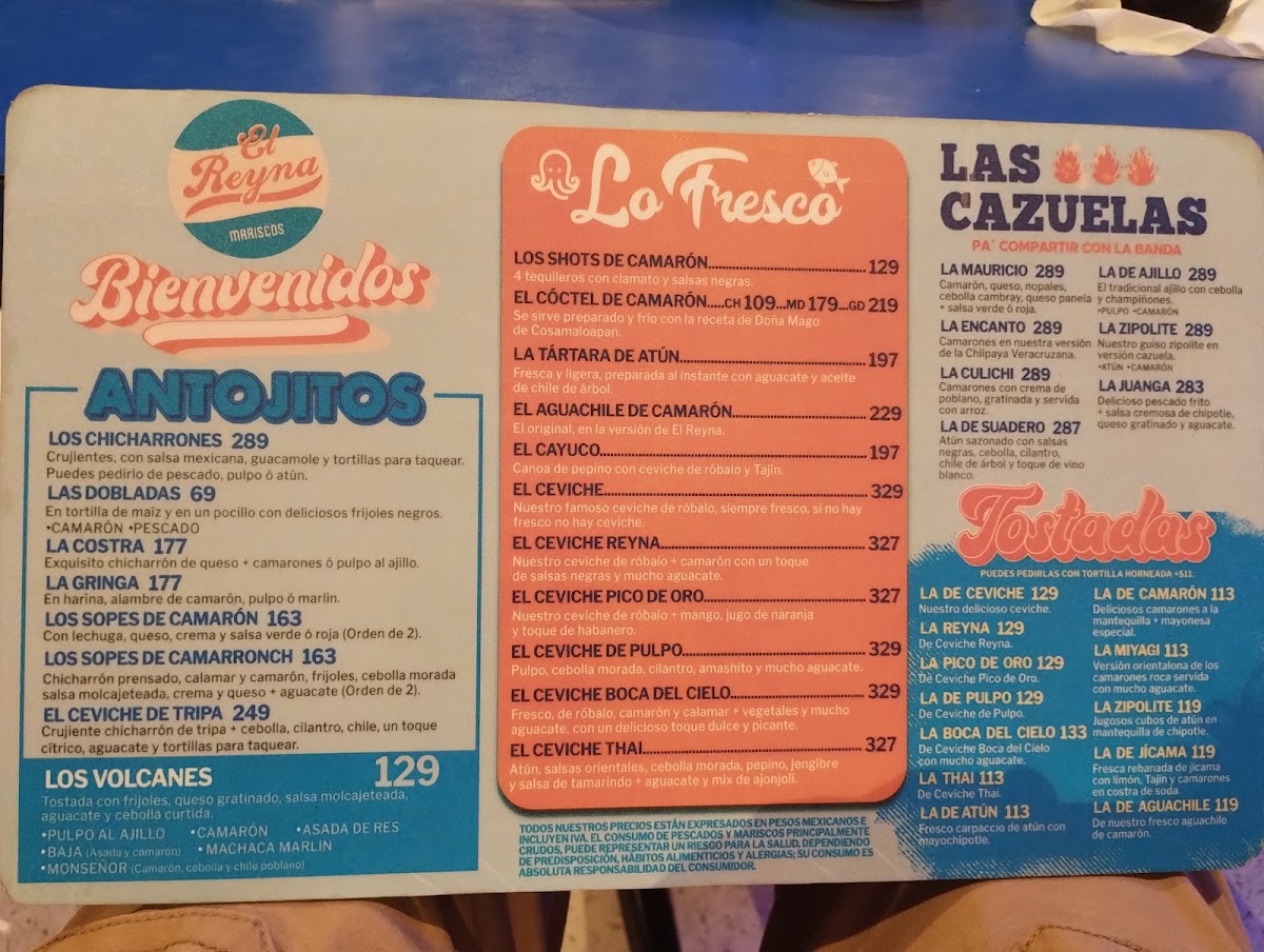 El Reyna Mariscos VillahermosaMenu 9