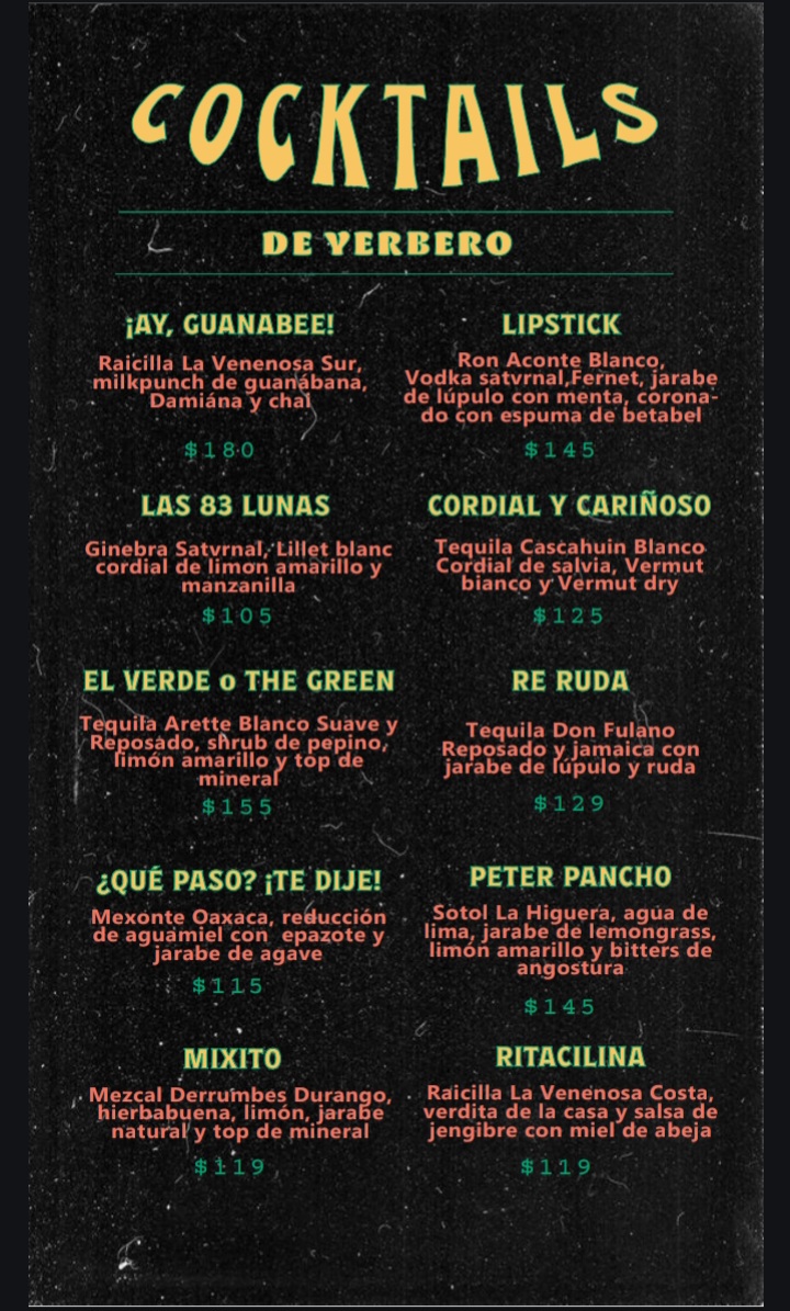 Farmacia Rita PérezMenu 1