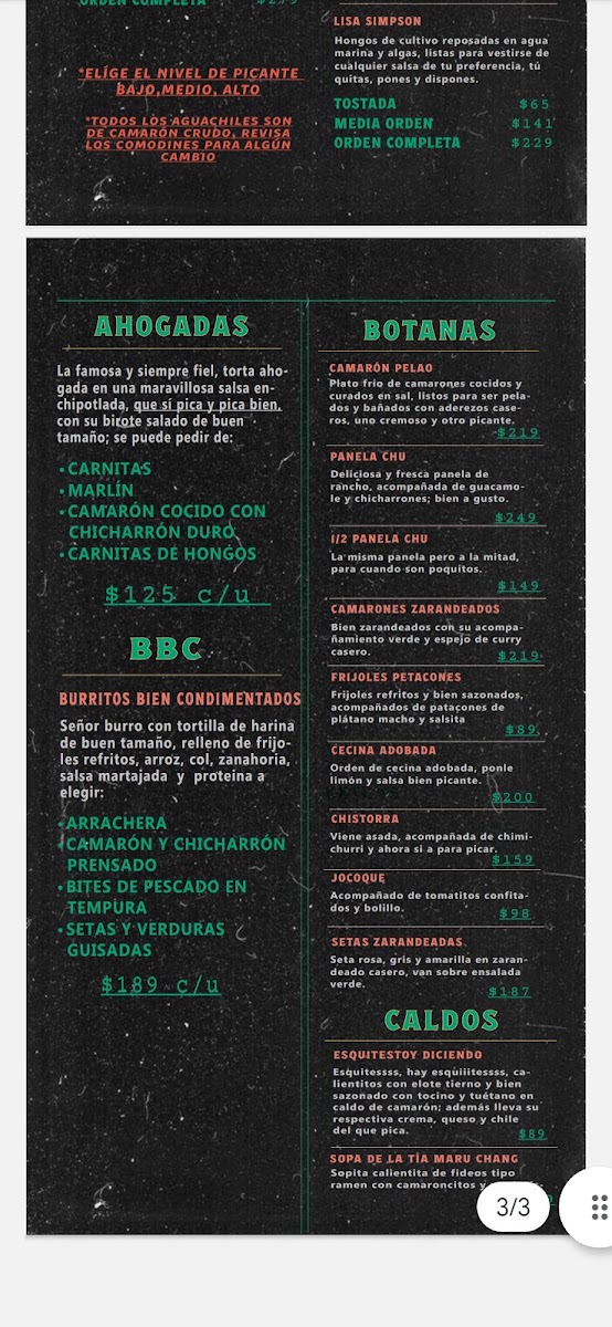 Farmacia Rita PérezMenu 10