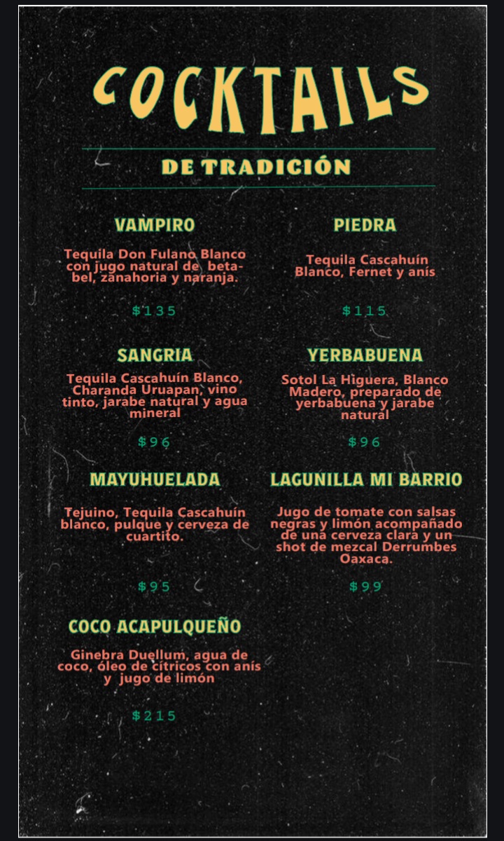 Farmacia Rita PérezMenu 4