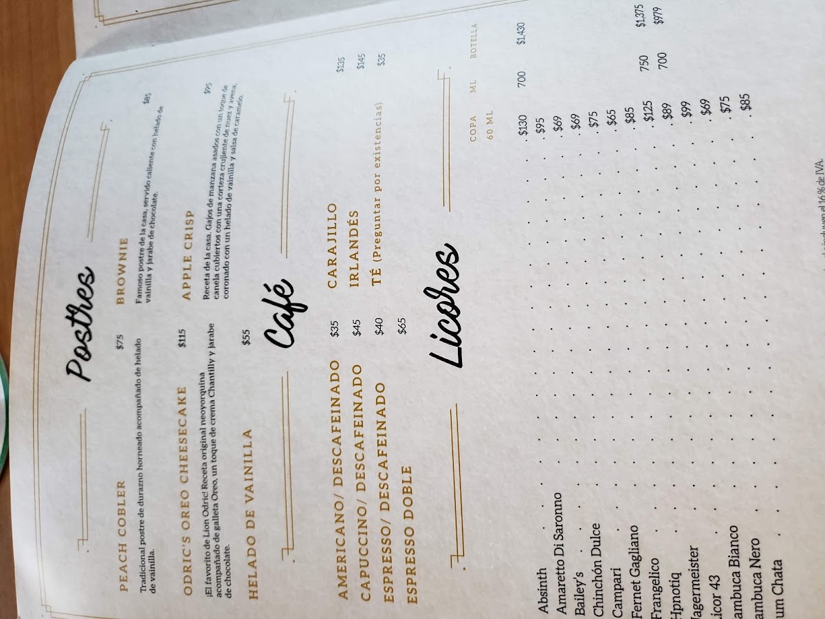 Menu - Odric's Beer House JuricaPhoto 5