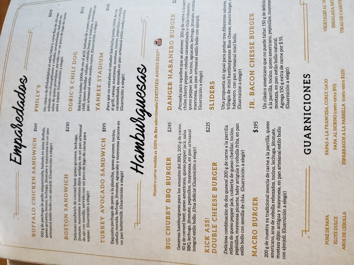 Menu - Odric's Beer House JuricaPhoto 9