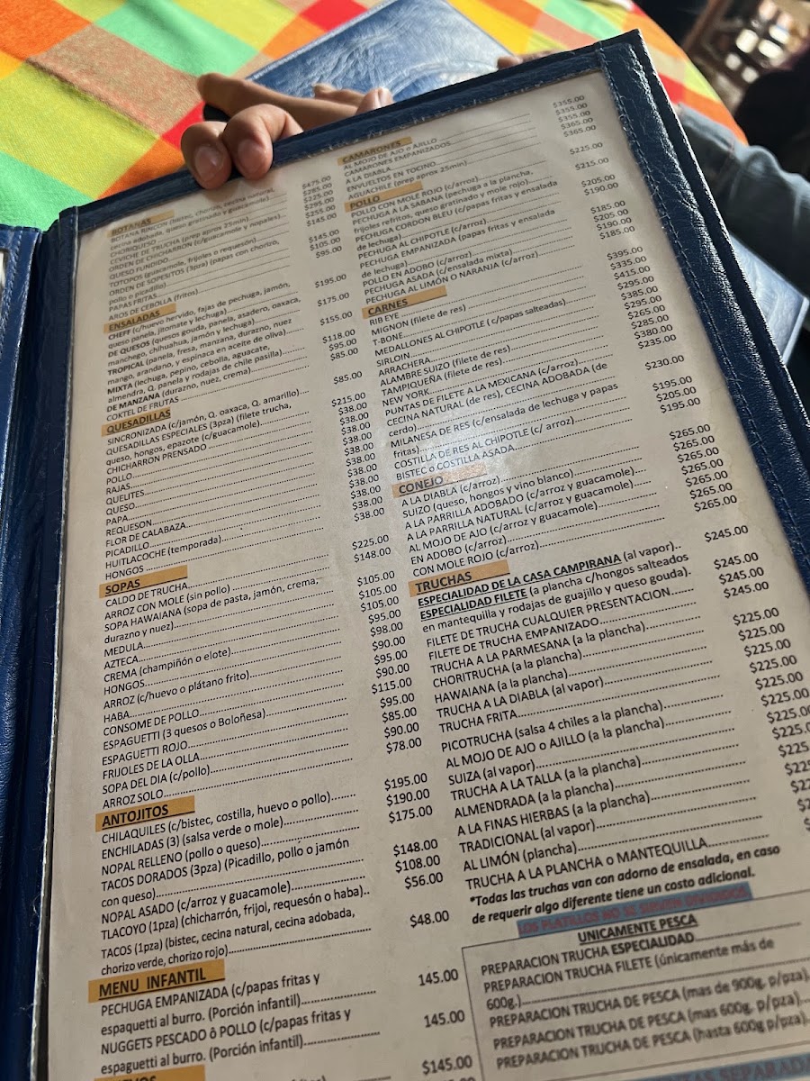 Menu - Restaurante El Rincón De Los SaucosPhoto 9