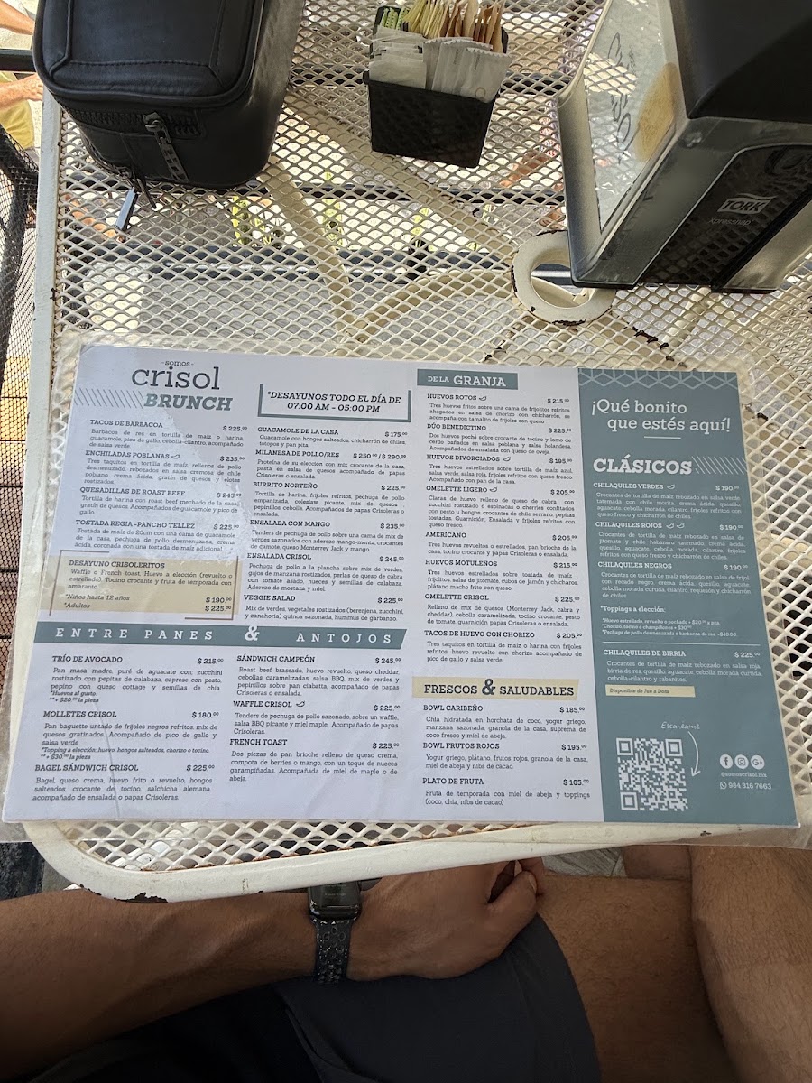 Menu - Somos Crisol