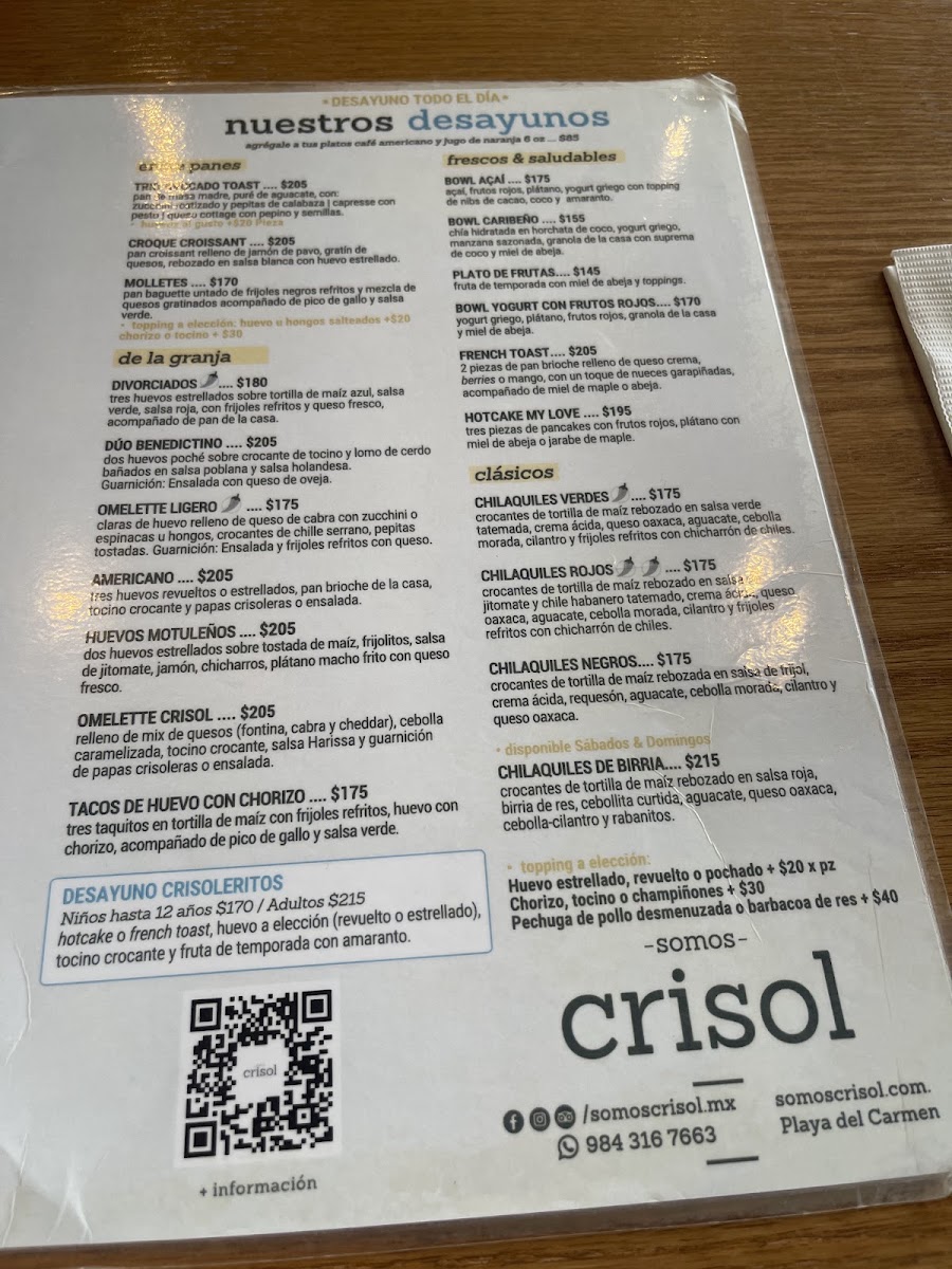 Menu - Somos CrisolPhoto 7