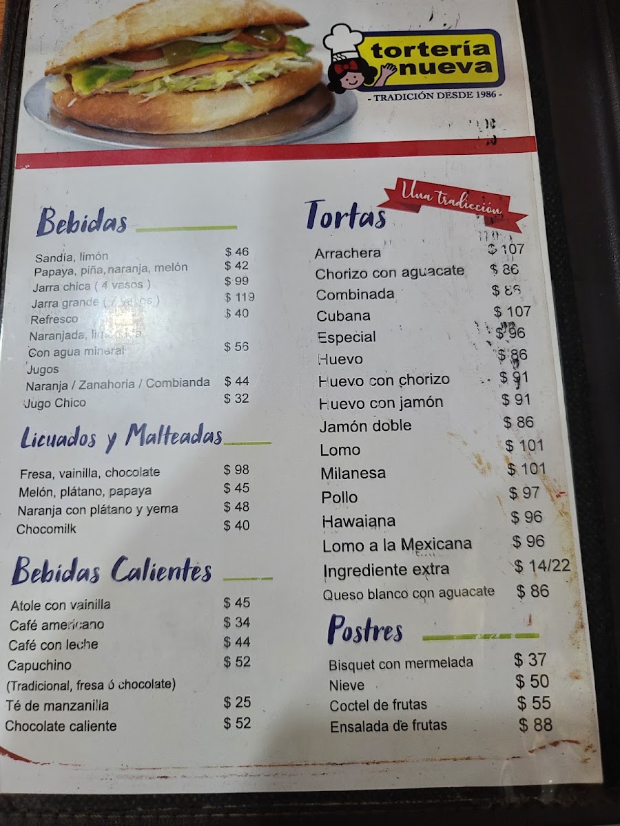 Torteria Nueva MenuPhoto 10