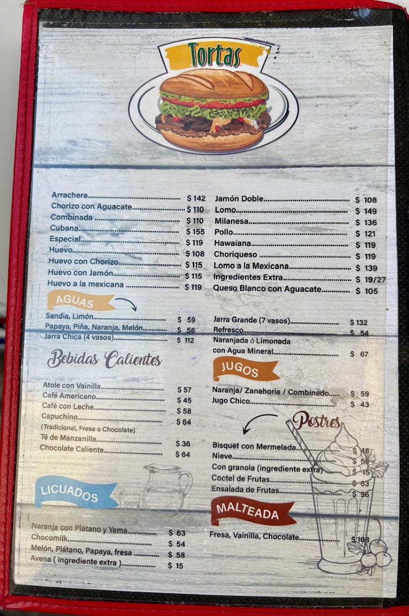 Torteria Nueva MenuPhoto 2