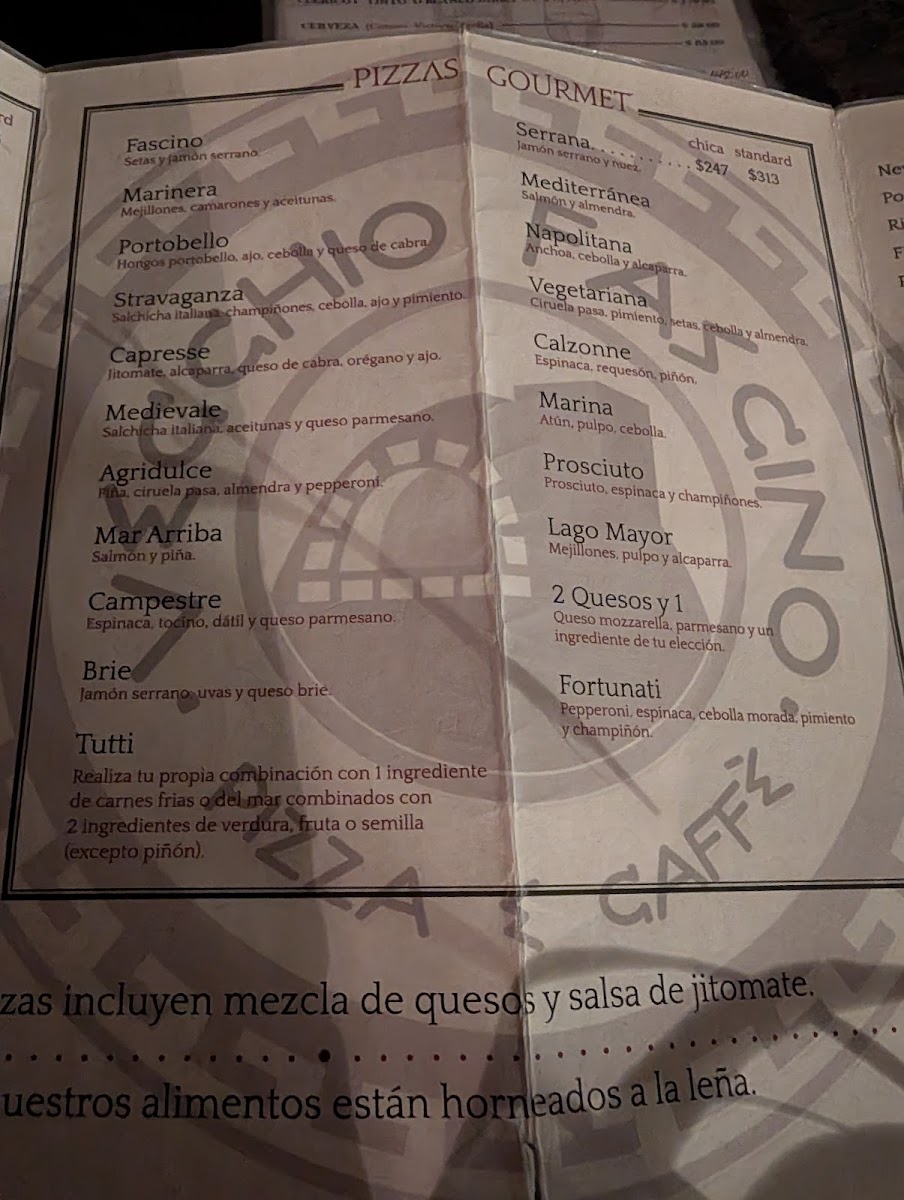 Vecchio Fascino Pizza E CaffeMenu 7