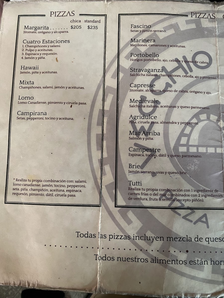 Vecchio Fascino Pizza E CaffeMenu 8