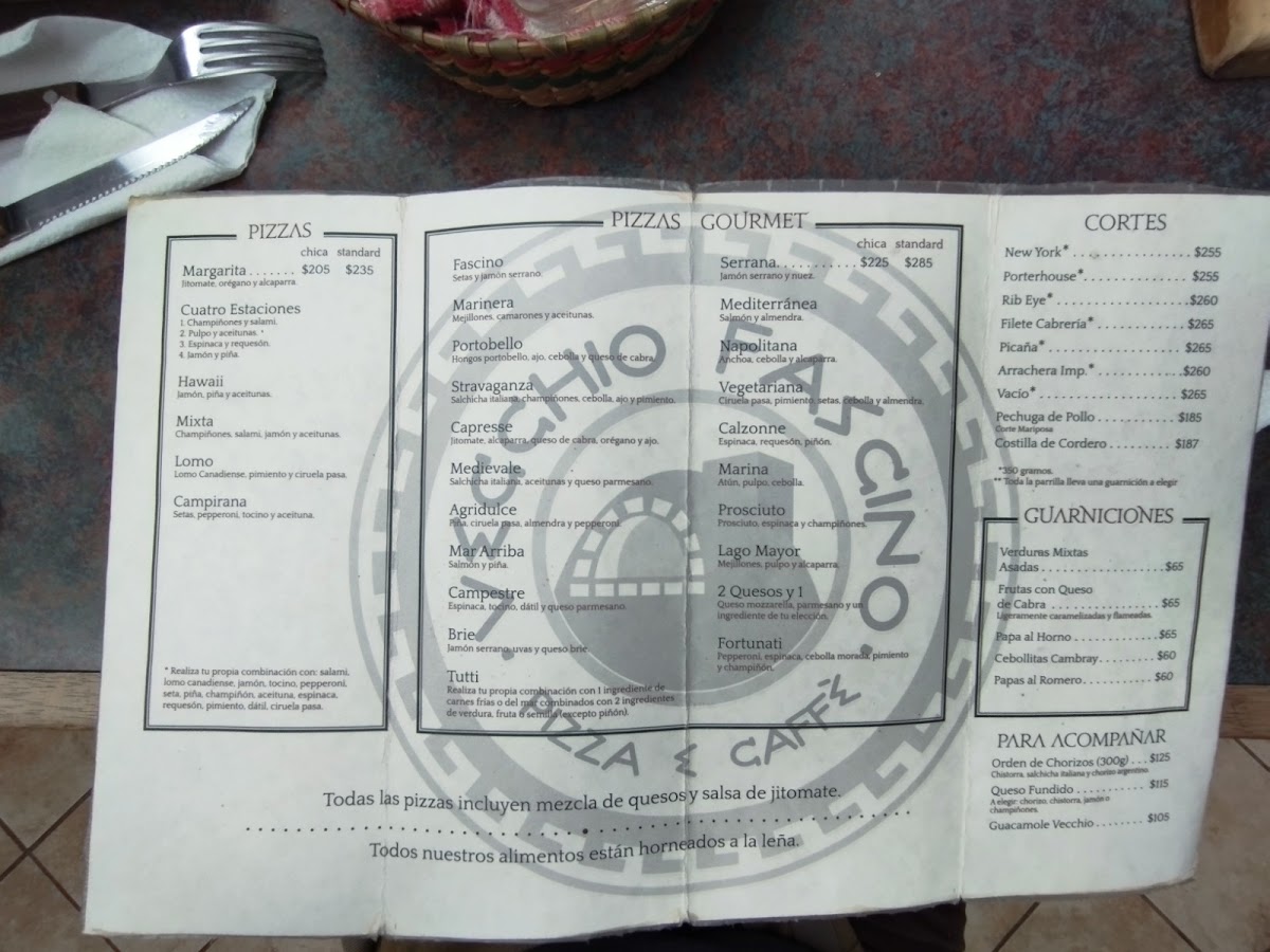 Vecchio Fascino Pizza E CaffeMenu 9